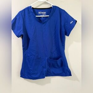 Grey's Anatomy Women's V-Neck Scrub Top in Royal Blue